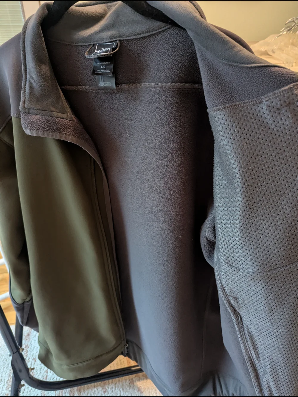 The North Face Olive Green & Gray Jacket